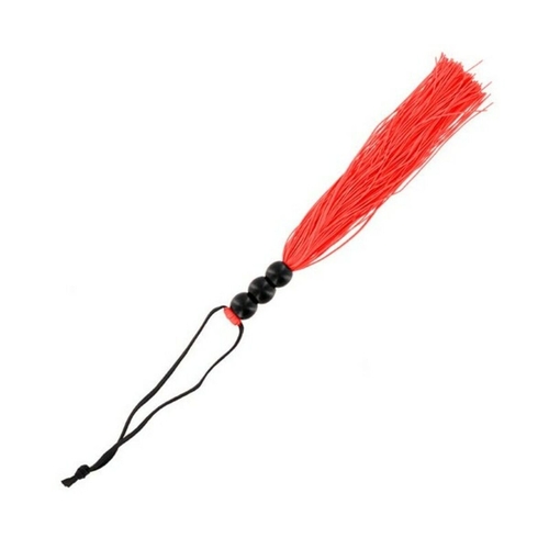Main Small Rubber Whip Sportsheets SS80003 (25 cm) Black/Red image