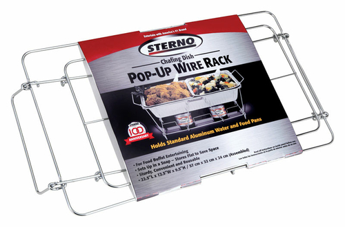 Main Sterno 8838633 Wire Chafing Dish Rack, 9.5 x 12.13 x 22.75 in. image