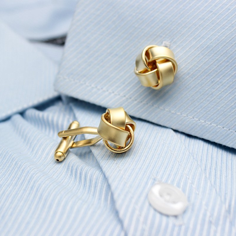 Main Braided Gold Cufflinks image