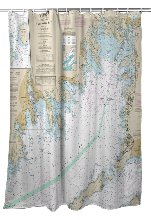 Main Betsy Drake SH13230BB 70 x 72 in. Buzzards Bay, MA Nautical Map Sh image