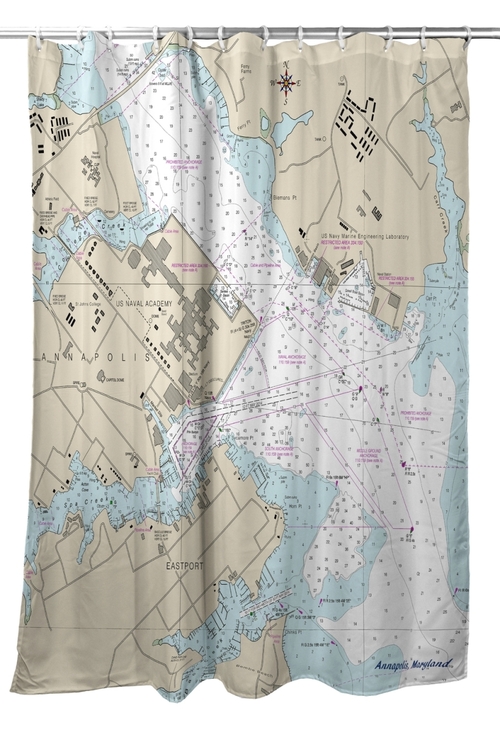 Main Betsy Drake SH12283AN 70 x 72 in. Annapolis - USNA, MD Nautical Ma image