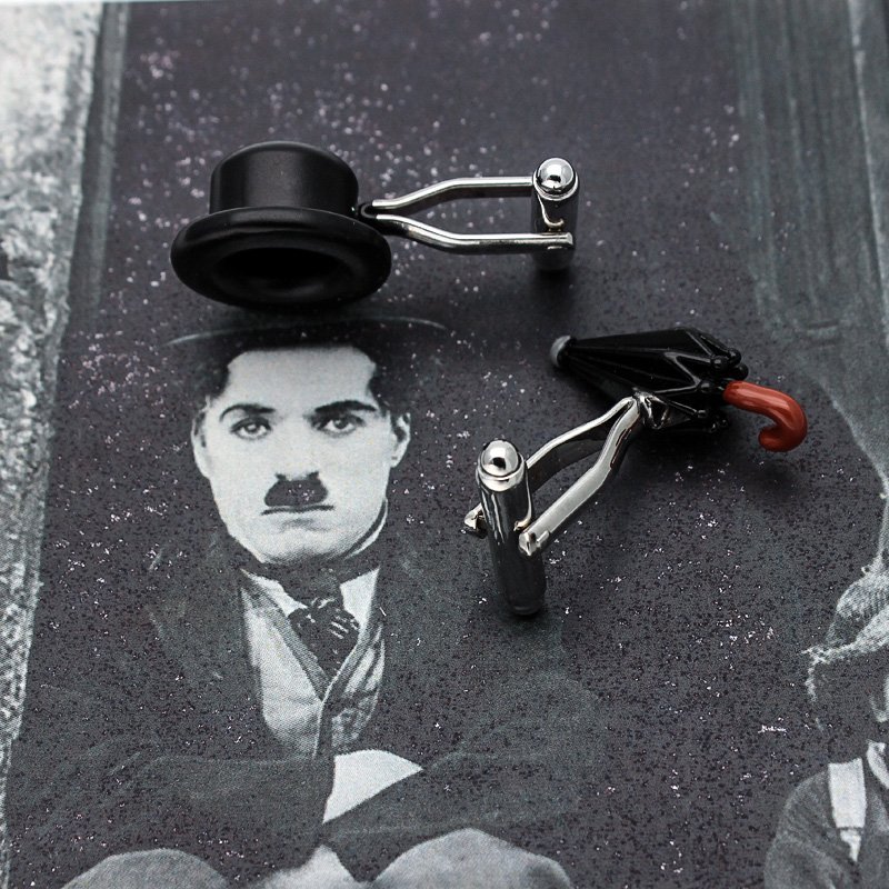 Main Chaplin's Hat & Umbrella Cufflinks image