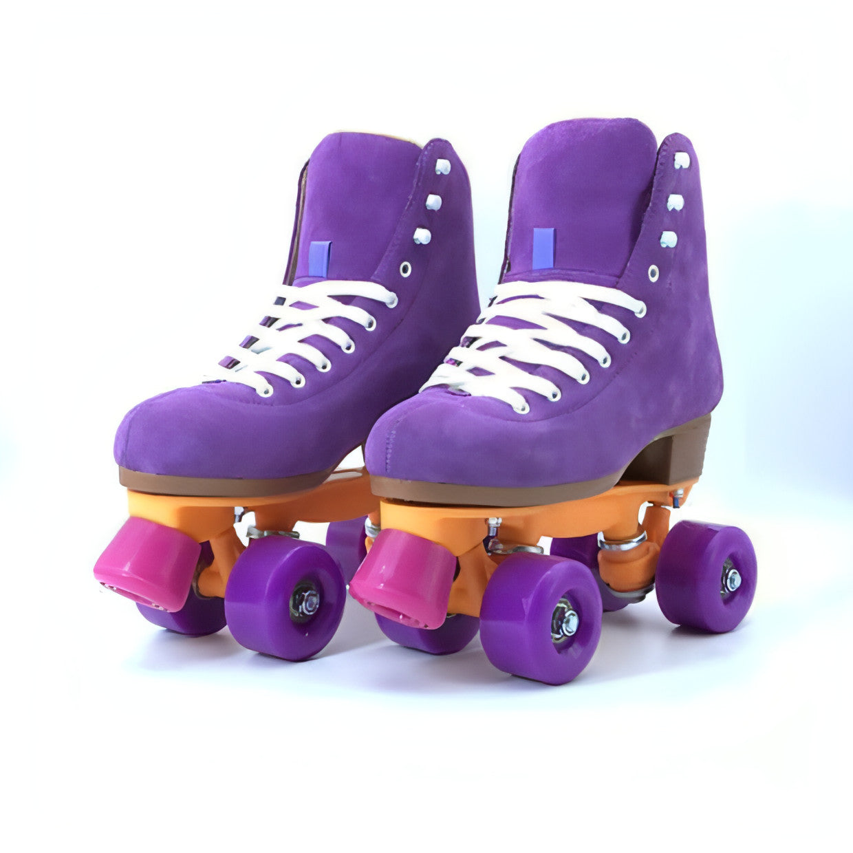Main Children's Purple Suede Roller Skates image