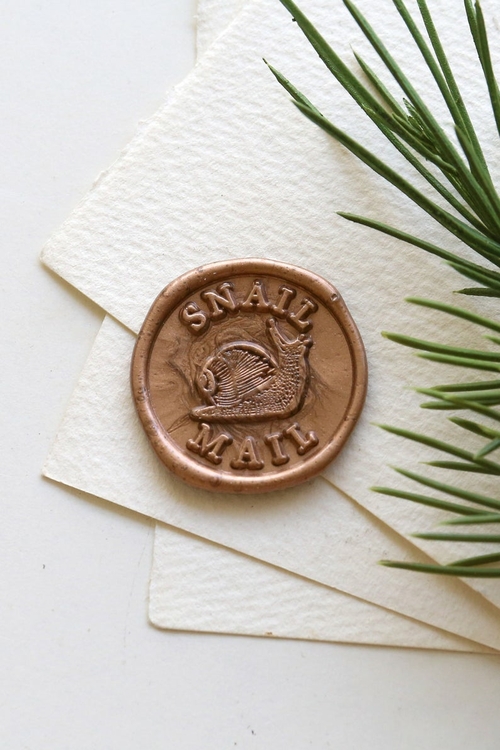 Main Snail mail wax Seal Stamp /envelop wax seal Stamp/Custom Sealing image