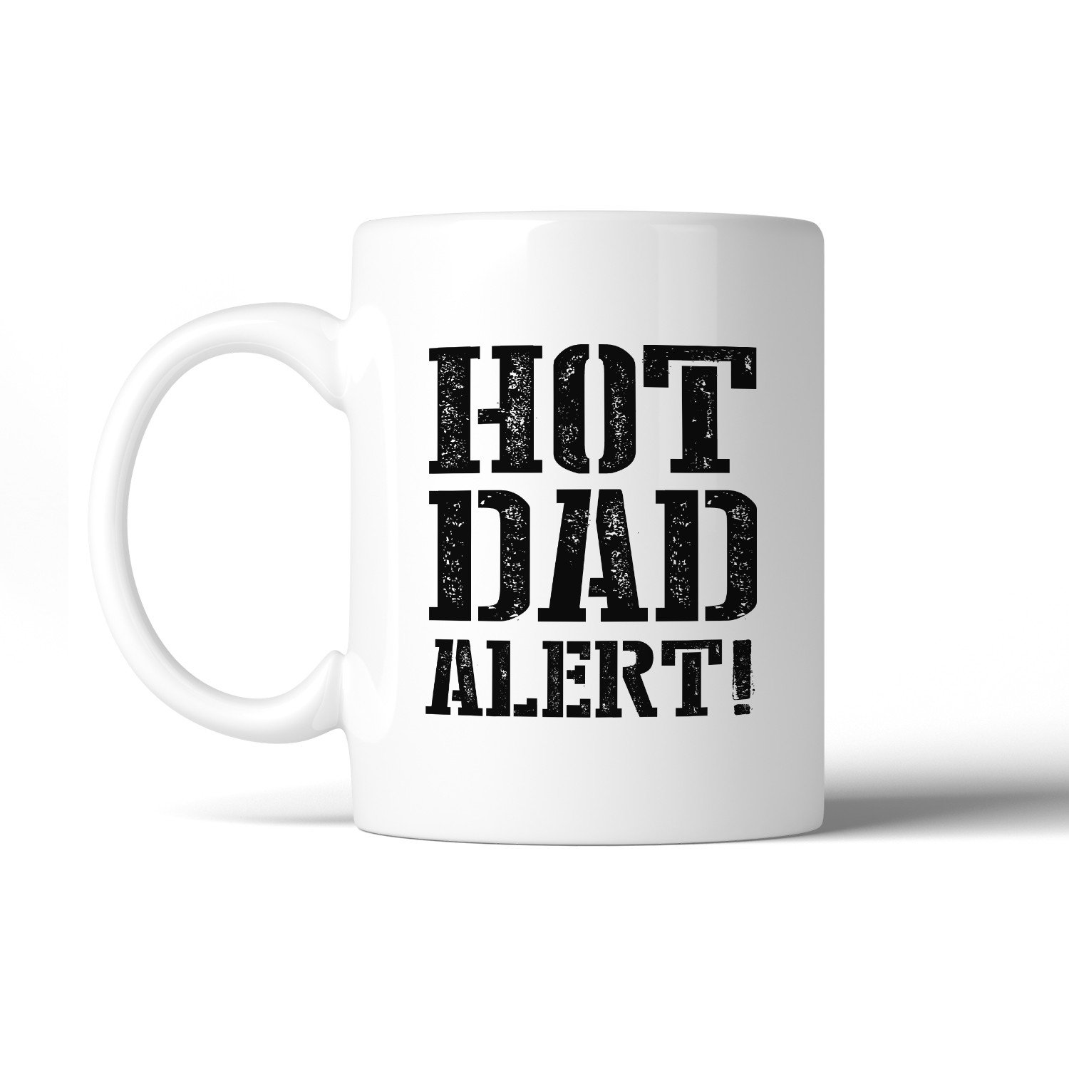 Main Hot Dad Alert Humorous Design Coffee Mug Witty image