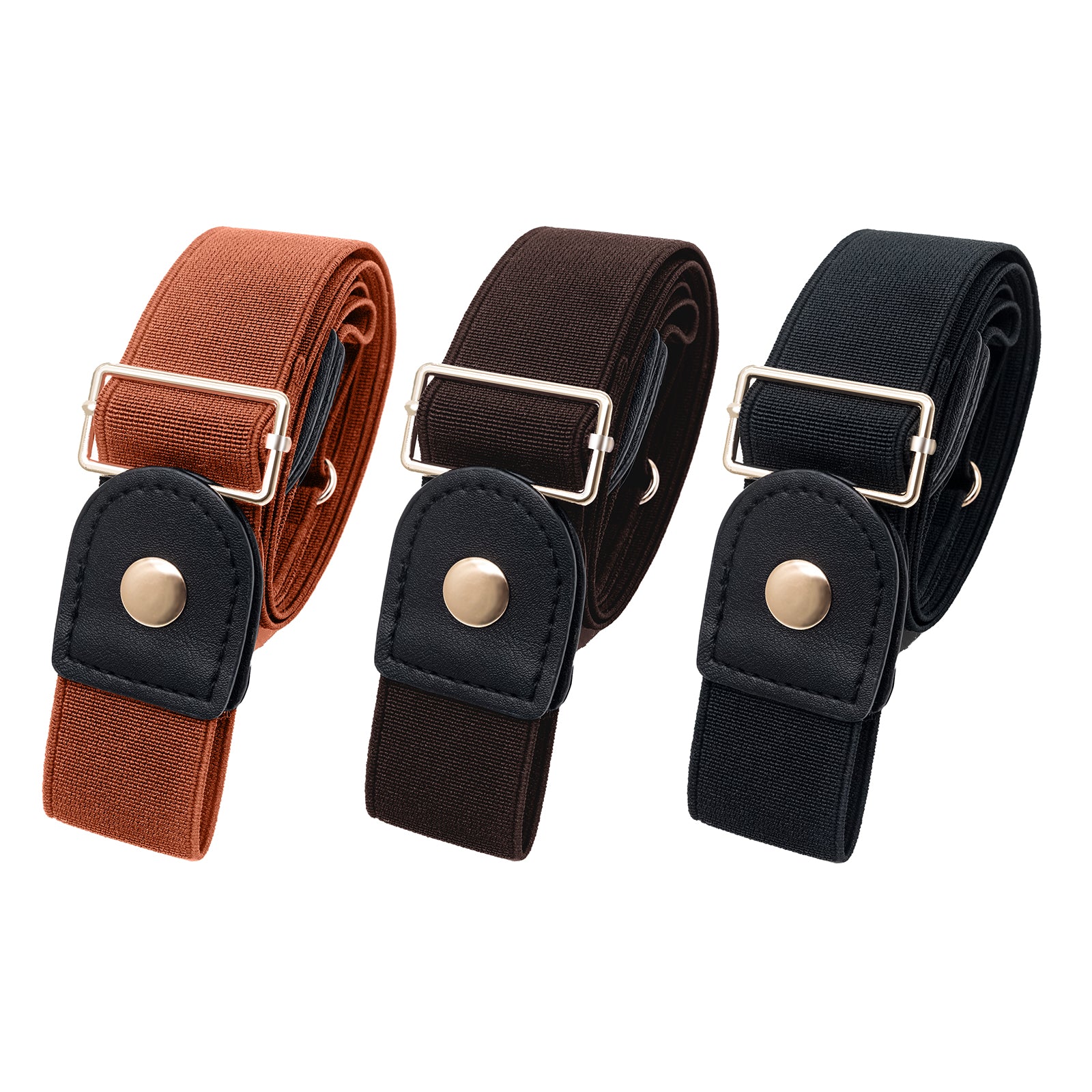 Main Invisible Buckle-Free Stretch Belt for Women and Men Perfect Waist image