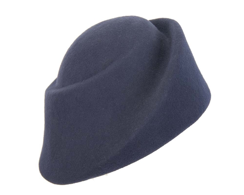 Main Unique navy ladies winter felt fashion hat image