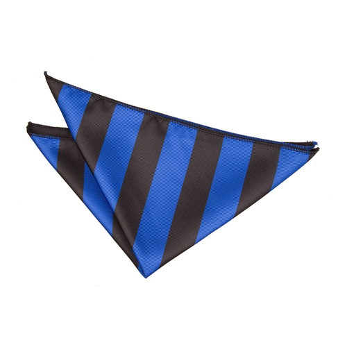 Main Striped Handkerchief - Royal Blue & Black image