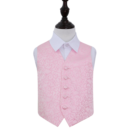 Main Swirl Waistcoat - Boys - Baby Pink, 28' image