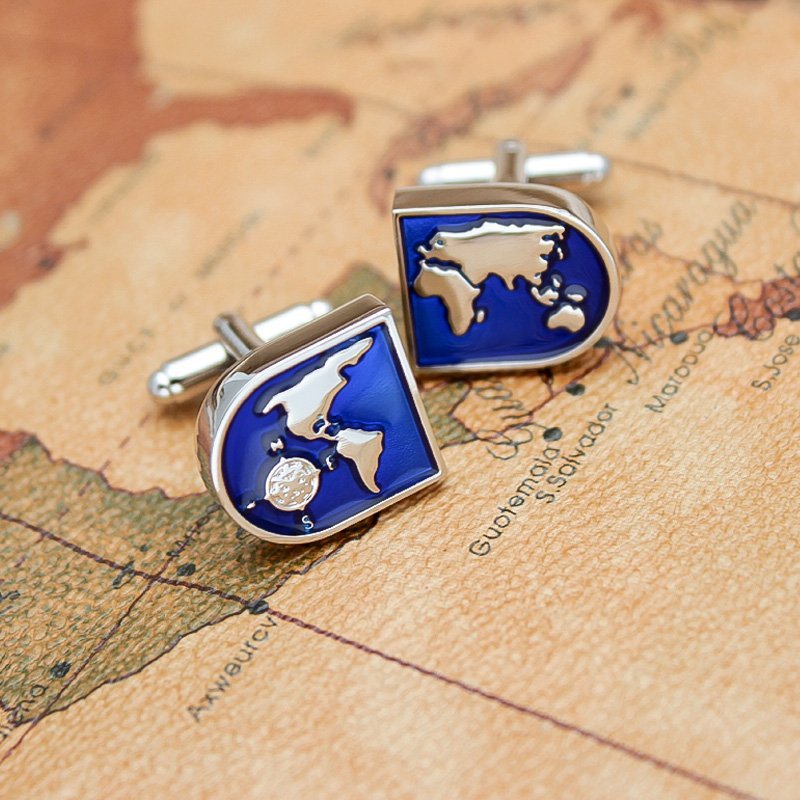 Main The World Map Cufflinks image