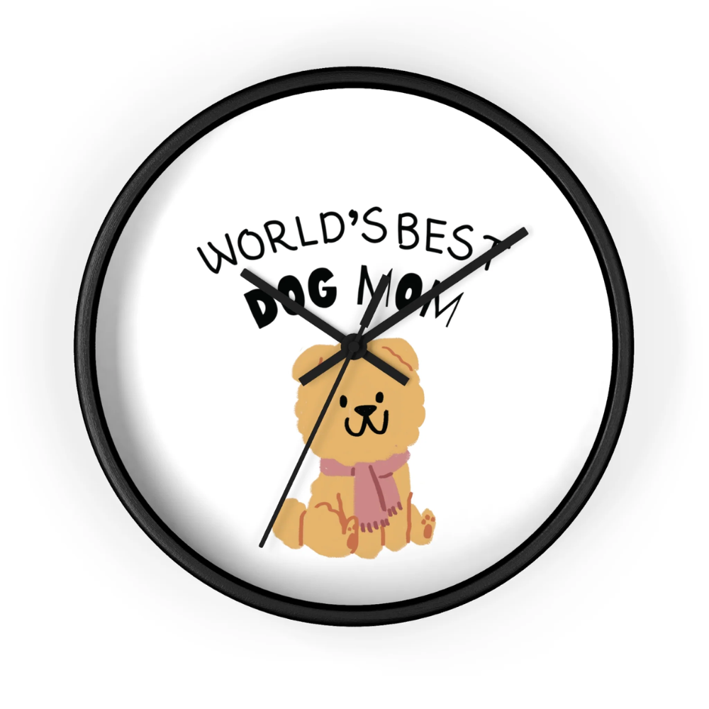 Main World's Best Dog Mom Wall clock image